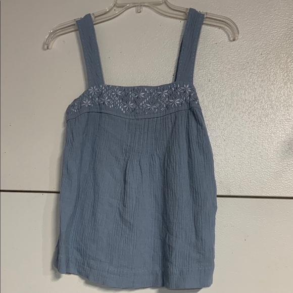 WRAP LONDON BLUE LINEN BLEND BLOUSE 4 - Picture 1 of 6